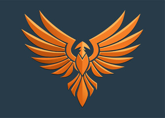 Obraz premium Majestic Phoenix Emblem