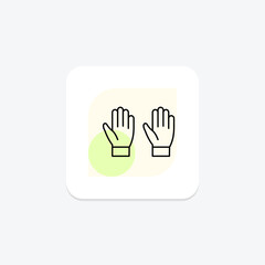 Obraz premium Garden Gloves, vector, pixel perfect, illustrator file