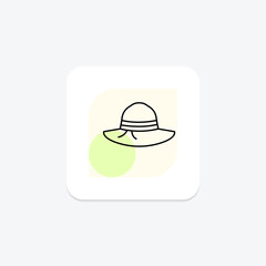 Gardening Hat, vector, pixel perfect, illustrator file