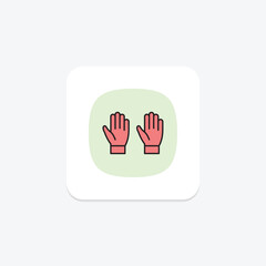 Obraz premium Garden Gloves, vector, pixel perfect, illustrator file