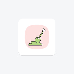 Garden Shovel, vector, pixel perfect, illustrator file