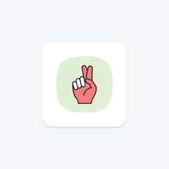 Green Thumb Gesture, vector, pixel perfect, illustrator file