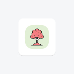 Tree With Mulch, vector, pixel perfect, illustrator file