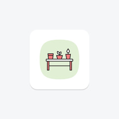 Potting Bench, vector, pixel perfect, illustrator file
