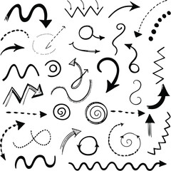 Diverse Arrow and Line Collection: Directional Graphics for Design