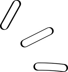 Lined Shinny Effect Comic Decoration