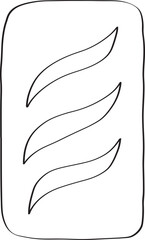 Fototapeta premium french bread baguette breakfast cafe and baking bakery vector element illustration