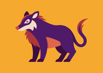 Obraz premium Taz: A vibrant illustration of an Taz, a fascinating creature of the wild, depicted with an air of mystery and character, against an eye-catching backdrop.