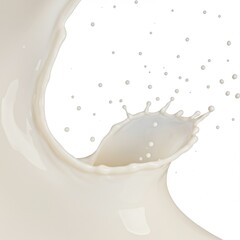 Fresh dairy liquid splash photography for product background usage