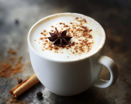 chai tea latte with spices
