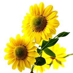 Obraz premium Bright Yellow Sunflower in Detail