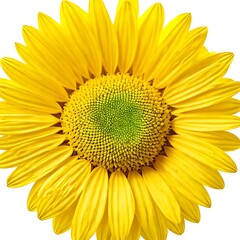 Obraz premium Single Sunflower with White Backdrop
