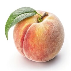peach isolated on white