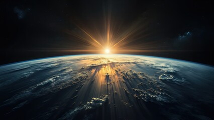 planet earth in space