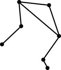 Libra constellation vector. astrology, symbol © David