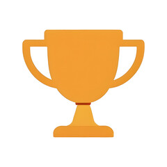 Orange trophy icon – achievement and reward symbol