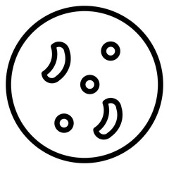 Fototapeta premium Contour Health Bacteria Line Icon