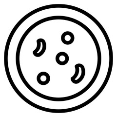 Contour Health Bacteria Line Icon
