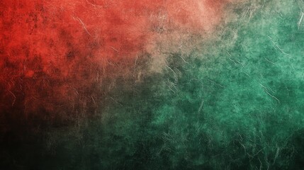 Fototapeta premium Red-green textured background, abstract art, design