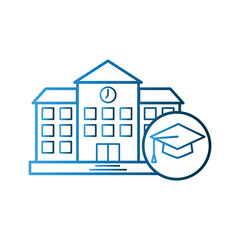 School Building icon design template