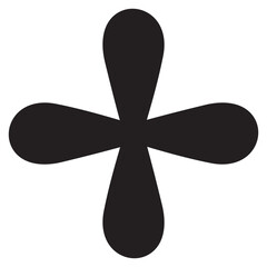 Abstract Asterisk Geometric Brutalist Shape