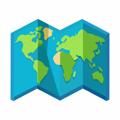 map of the world in the form of a globe