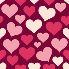 seamless pattern with hearts