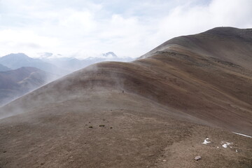 Mist on Palomani Pass, Peru