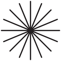 Brutalist geometric snowflake