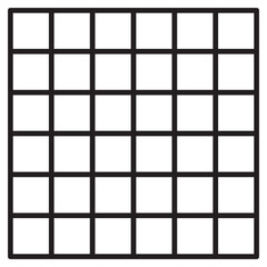 Square Grid Geometric Brutalist Shape