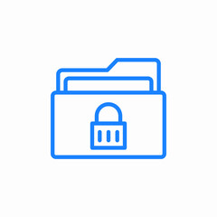 Obraz premium locked document icon sign vector