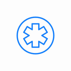 Fototapeta premium medical cross icon sign vector