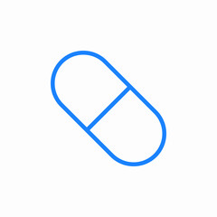 medicine capsule icon sign vector