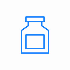 medicine jar icon sign vector