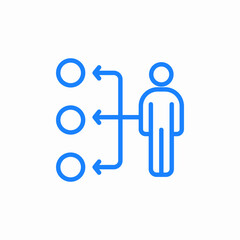 process flow icon sign vector