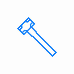 sledge hammer icon sign vector