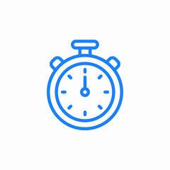 stopwatch time icon sign vector