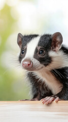 Wildlife expert demonstrating humane skunk trap setup for animal welfare and conservation