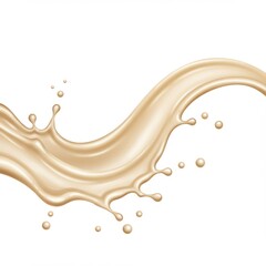 Caramel liquid splash vector illustration for product design use