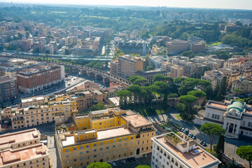 Fototapeta premium The Papal Basilica of Saint Peter in the Vatican, or simply Saint Peter's Basilica, is a church of the Italian High Renaissance located in Vatican City, an independent microstate enclaved within the c