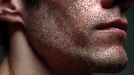 Small Red Bumps on Chest Indicating Possible Allergy Reaction or Skin Irritation