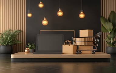 Online Shopping Display