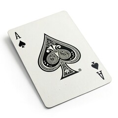 playing cards on a white background
