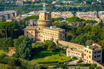 Fototapeta premium The Papal Basilica of Saint Peter in the Vatican, or simply Saint Peter's Basilica, is a church of the Italian High Renaissance located in Vatican City, an independent microstate enclaved within the c