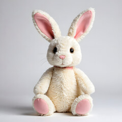 Obraz premium stuffed bunny on an isolated white background