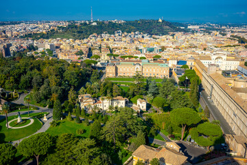 Fototapeta premium The Papal Basilica of Saint Peter in the Vatican, or simply Saint Peter's Basilica, is a church of the Italian High Renaissance located in Vatican City, an independent microstate enclaved within the c
