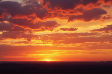 colorful sunset with clouds in the sky 21