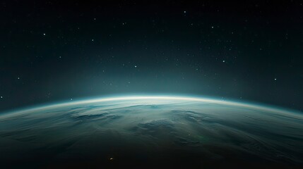 Earth from space at night