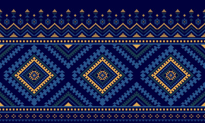 Southwest Native seamless pattern ethnic tribal Aztec geometric Navajo Native American fabric colorful design vector for textile print
