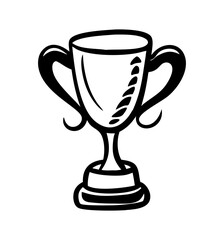 ​trophy vector illustration on white background